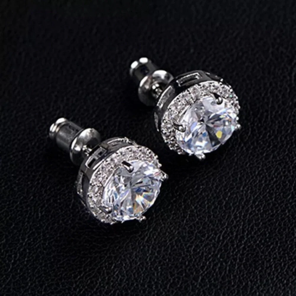 18k White Gold Diamond Earrings - Picture 5 of 9